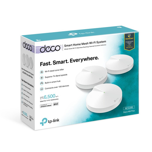 TP-Link Deco M9 Plus AC2200 Tri-Band Mesh WiFi Router (3-Pack) — image 3 of 3