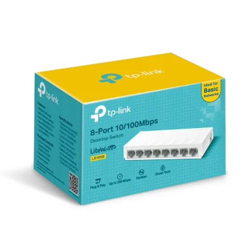 TP-Link LS1008 8-Port 10/100Mbps Desktop Switch — image 3 of 3