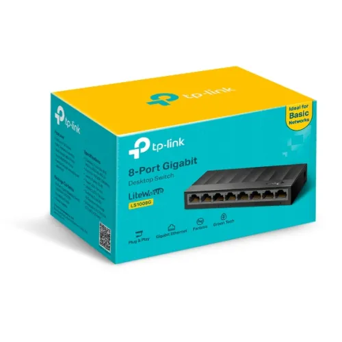 TP-Link LS1008G 8-Port 10/100/1000Mbps Desktop Switch — image 3 of 3