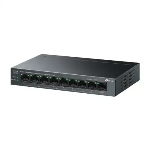 TP-Link LS109P 9-Port 10/100Mbps PoE Switch With 8-Port PoE+ — image 2 of 3