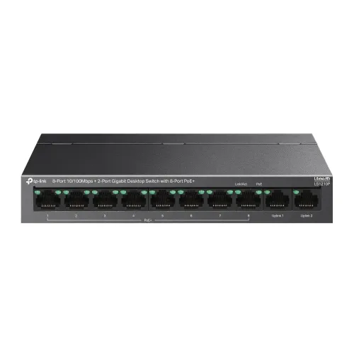 TP-Link LS1210P 8-Port PoE Desktop Switch With 2-Port Gigabit