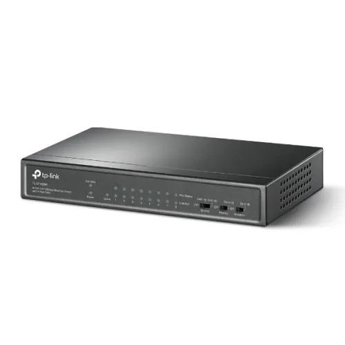 TP-Link TL-SF1009P 9-Port 10/100Mbps Desktop Switch with 8-Port PoE+ — image 2 of 3