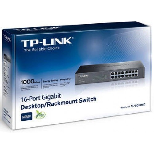 TP-Link TL-SG1016D 16-Port Gigabit Desktop/Rackmount Unmanage Switch — image 3 of 3