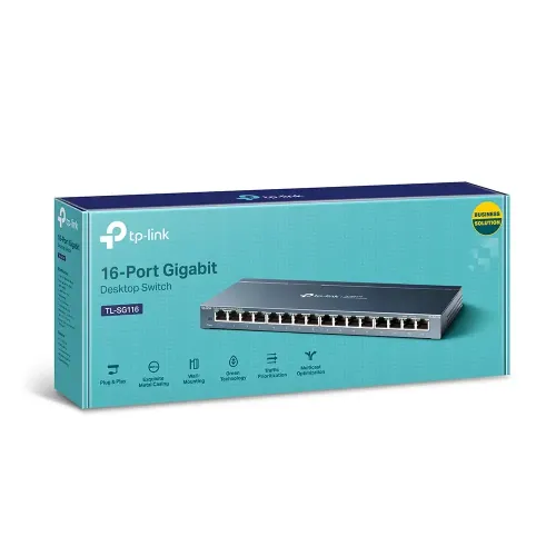 TP-Link TL-SG116 16-Port Gigabit Desktop Unmanaged Switch — image 4 of 4