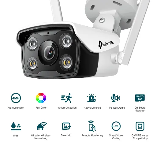 TP-Link VIGI C340-W 4MP Full-Color Wi-Fi Bullet IP Camera — image 2 of 3