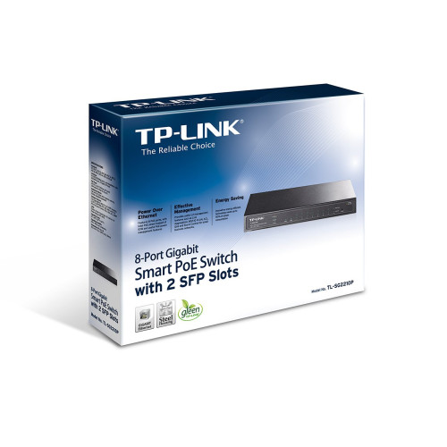 TP-Link TLSG2210P 8 Port Gigabit Smart PoE Switch — image 2 of 3