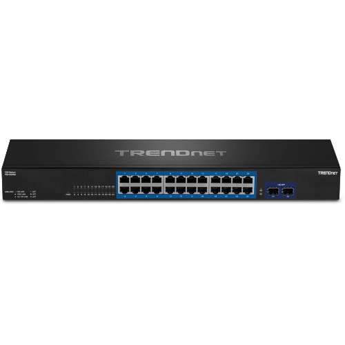 TRENDnet TEG-30262 24-Port Gigabit Switch with 2 x 10G SFP+ Slots — image 2 of 3