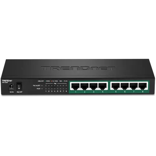 TRENDnet TPE-TG84 8-Port Gigabit PoE+ Switch — image 2 of 3