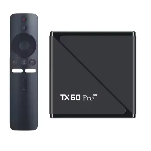 TX60 Pro 14K Ultra HD Smart Android TV Box with Voice Control Remote — image 3 of 3