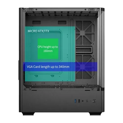 Value-Top NUBIA 20F5 Mini Tower Micro ATX Gaming Casing — image 2 of 2