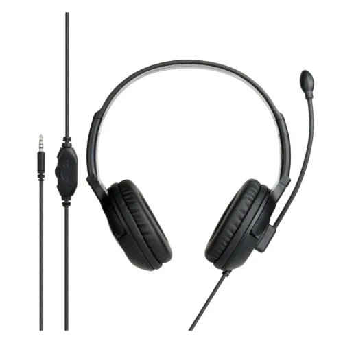 Verbatim Noise Cancelling 3.5mm Headset with Boom Mic #66705 — image 2 of 3