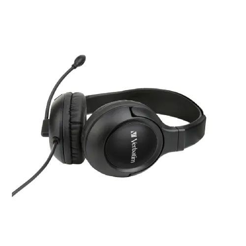 Verbatim Noise Cancelling 3.5mm Headset with Boom Mic #66705 — image 3 of 3