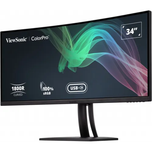 ViewSonic VP3481a ColorPro 34" UltraWide QHD Curved Monitor — image 2 of 5