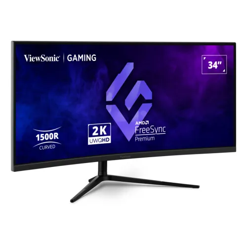 ViewSonic VX3418C-2K 34" 2K UWQHD 180Hz Curved Gaming Monitor — image 2 of 5