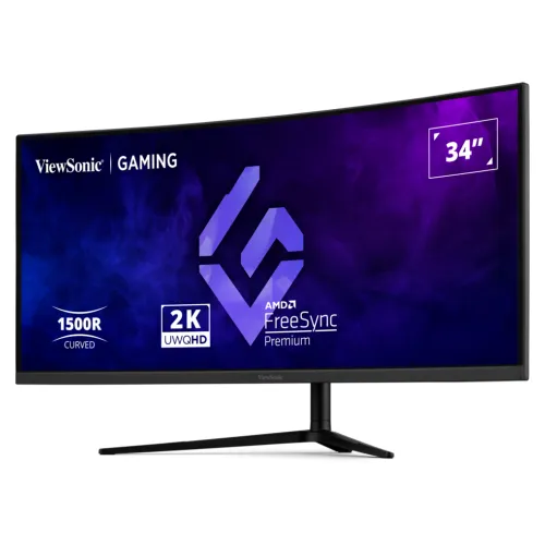 ViewSonic VX3418C-2K 34" 2K UWQHD 180Hz Curved Gaming Monitor — image 3 of 5