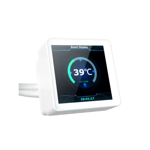 Xigmatek Connect 360 Arctic 360mm ARGB Liquid CPU Cooler White with Digital Display — image 4 of 6