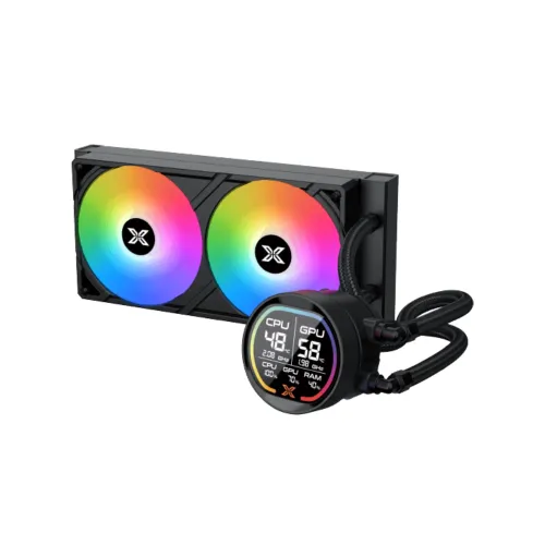 Xigmatek LK Pro 240 Digital 240mm ARGB Liquid CPU Cooler with Digital LCD Display — image 2 of 5