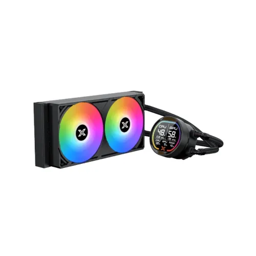 Xigmatek LK Pro 240 Digital 240mm ARGB Liquid CPU Cooler with Digital LCD Display — image 3 of 5