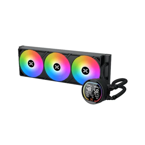 Xigmatek LK Pro 360 Digital 360mm ARGB Liquid CPU Cooler with Digital LCD Display — image 2 of 5