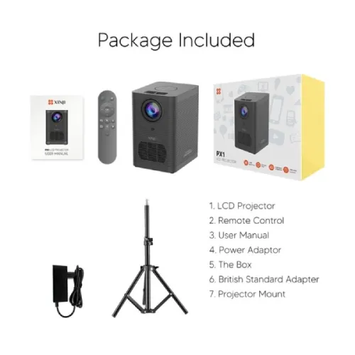 XINJI PX1 100 ANSI Lumens LCD Portable Projector With Android OS — image 4 of 4
