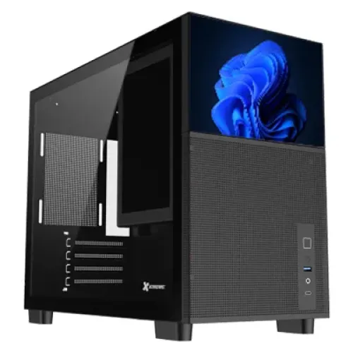 Xtreme D777B Mid Tower Casing With 7-inch Display
