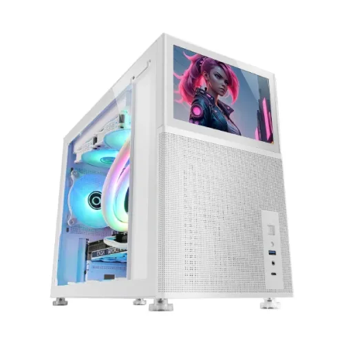 Xtreme D777W Mid Tower Casing With 7-inch Display