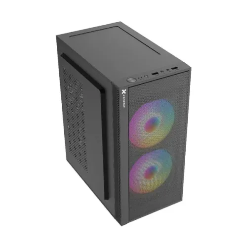Xtreme M111 RGB Mid Tower Casing With 2 RGB Fan — image 2 of 4