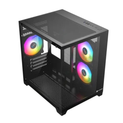 Xtreme S270B ARGB Mid Tower Casing With 3 ARGB Fan — image 2 of 6