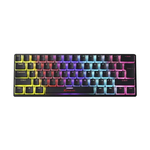 Xtrike Me GK-985P 60% PUDDING Rainbow LED Mechanical Gaming Keyboard