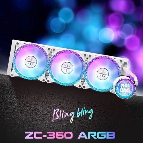 Yeston Zeaginal ZC-360 ARGB Bling Bling 395mm Liquid CPU Cooler — image 5 of 5