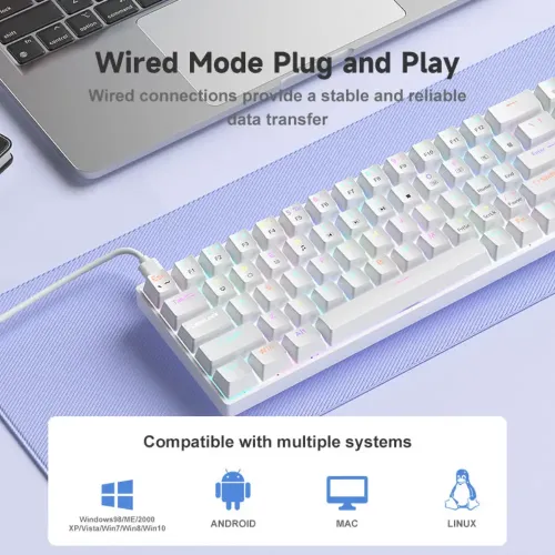 Zifriend TK68 68Keys Mechanical Keyboard — image 4 of 4