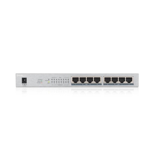 Zyxel GS1008HP 8-Port GbE Unmanaged PoE Switch — image 2 of 4