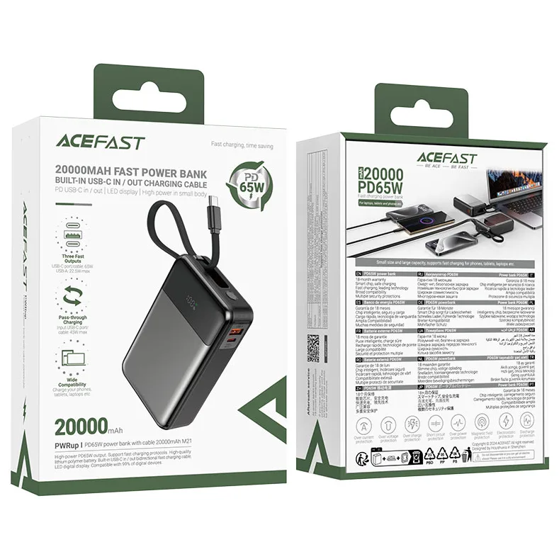 ACEFAST Power Bank M21 PD65W 20000mAh — image 4 of 4