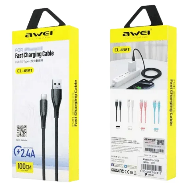 Awei CL-182T Type-C 2.4A Fast Charging Cable — image 2 of 2