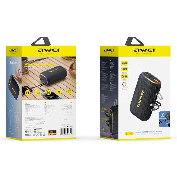AWEI KA31 20W Outdoor Portable Bluetooth Speaker — image 3 of 3