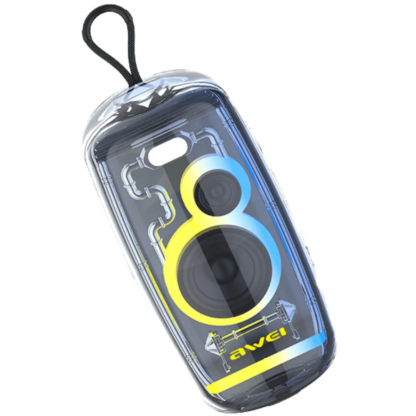 AWEI KA32 Waterproof Bluetooth Speaker Pairing Music Player Subwoofer with Colorful Light — image 3 of 3