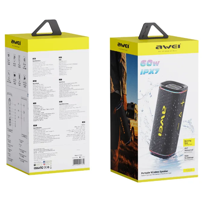 AWEI KA86 60W High‑Power Outdoor Bluetooth Speaker — image 3 of 3