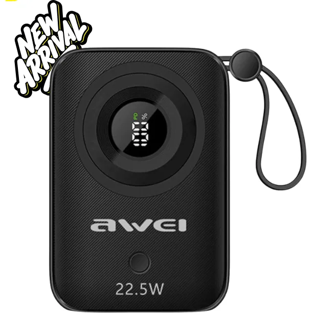 Awei P23K 10000mAh Digital Display Mini Power Bank