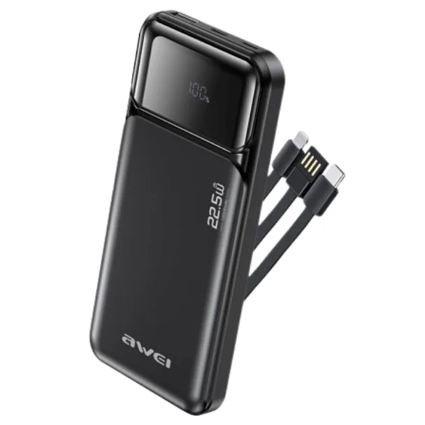 Awei PA‑91 10000mAh 22.5W Fast Charging Power Bank