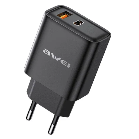 Awei PD81T-EU 22.5W GaN Fast Charger with Integrated USB-C Cable — image 2 of 2