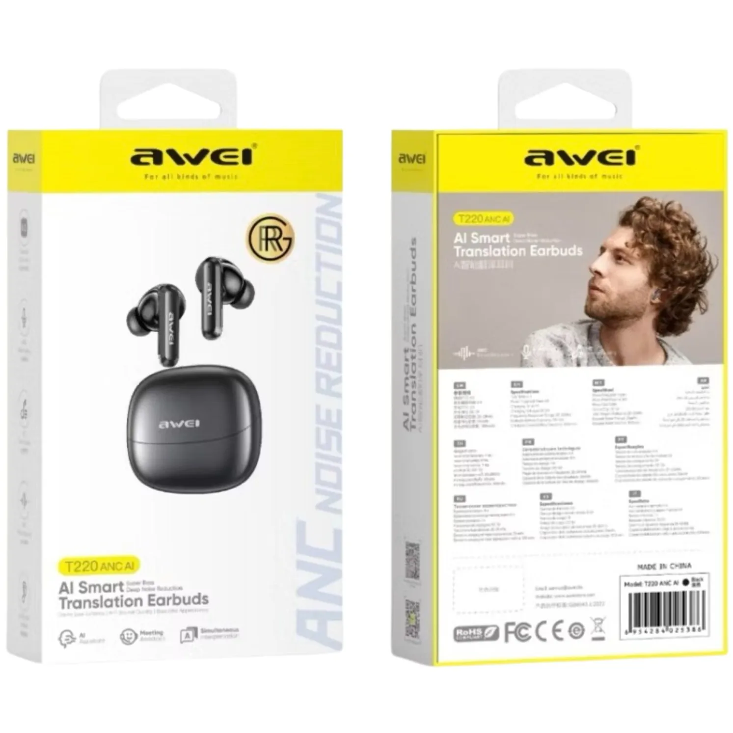 Awei T220 ANC AI Wireless Earbuds — image 2 of 2
