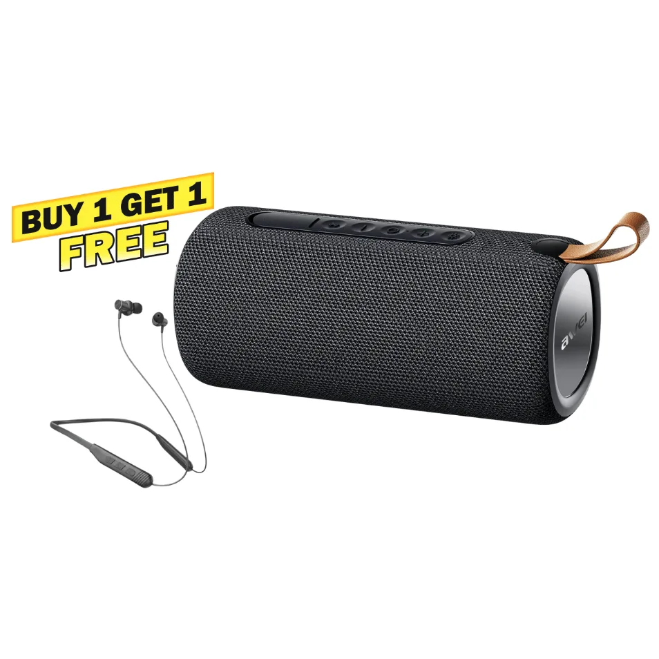 AWEI Y200 Pro 20W Speaker – Buy 1 Get 1 Free Awei G83BL Neckband Earphones