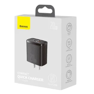 Baseus 20W Compact Super Quick Charger Dual Port U+C 20W — image 2 of 2