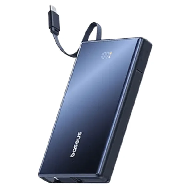 Baseus PicoGo 10000mAh 22.5W Fast Charging Power Bank with Built-in Dual-Cables