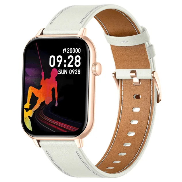 Colmi C28 AMOLED Display Ultra Slim Smartwatch With Leather Strap — image 2 of 7