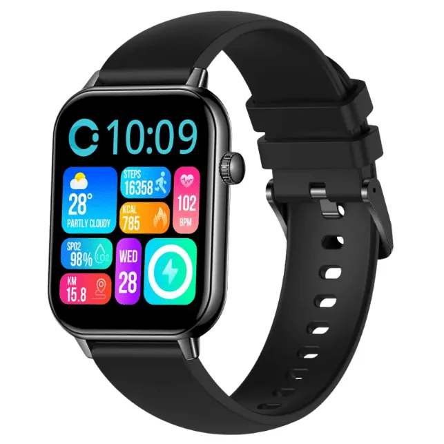 Colmi C28 AMOLED Display Ultra Slim Smartwatch With Leather Strap — image 7 of 7