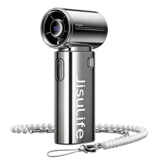 JISULIFE Handheld Fan Life9S Chrome: 27,000 RPM Turbo Fan