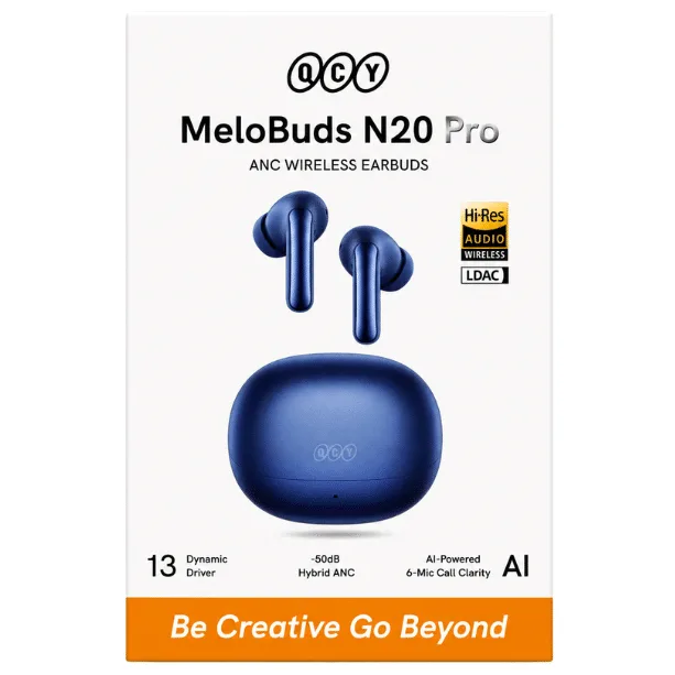 QCY MeloBuds N20 Pro Earbuds: 50dB Hybrid ANC ( HT20S ) — image 2 of 3