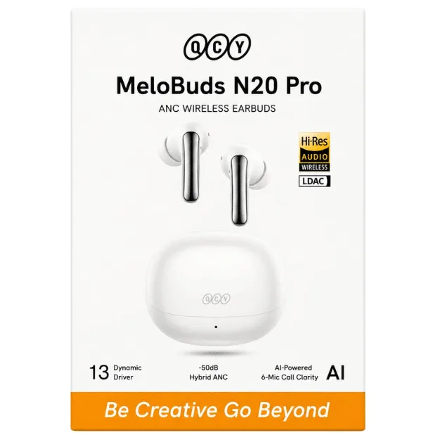QCY MeloBuds N20 Pro Earbuds: 50dB Hybrid ANC ( HT20S ) — image 3 of 3