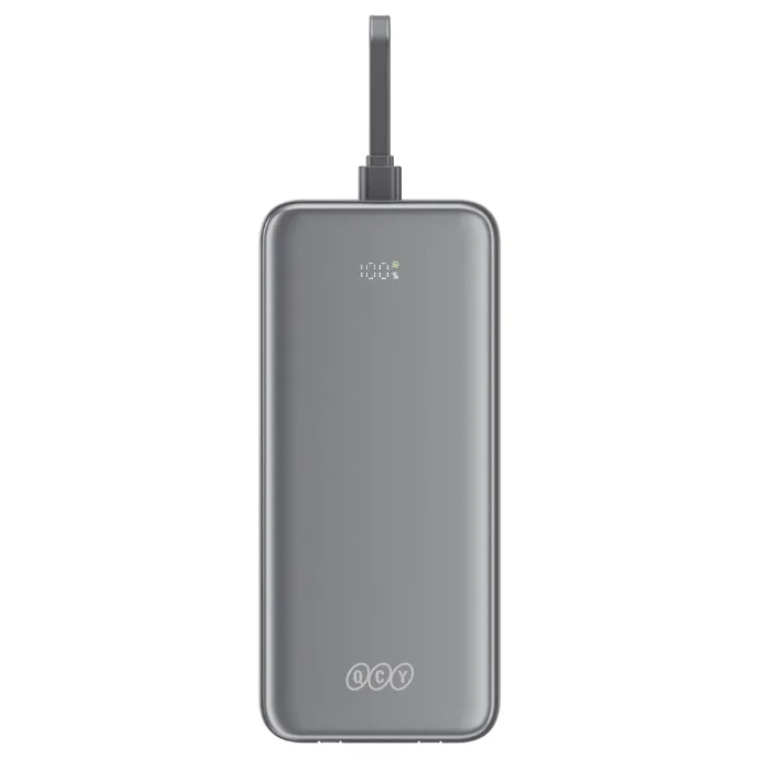 QCY Pulse PB10H 10000mAh Power Bank with 3 Built-in Cables